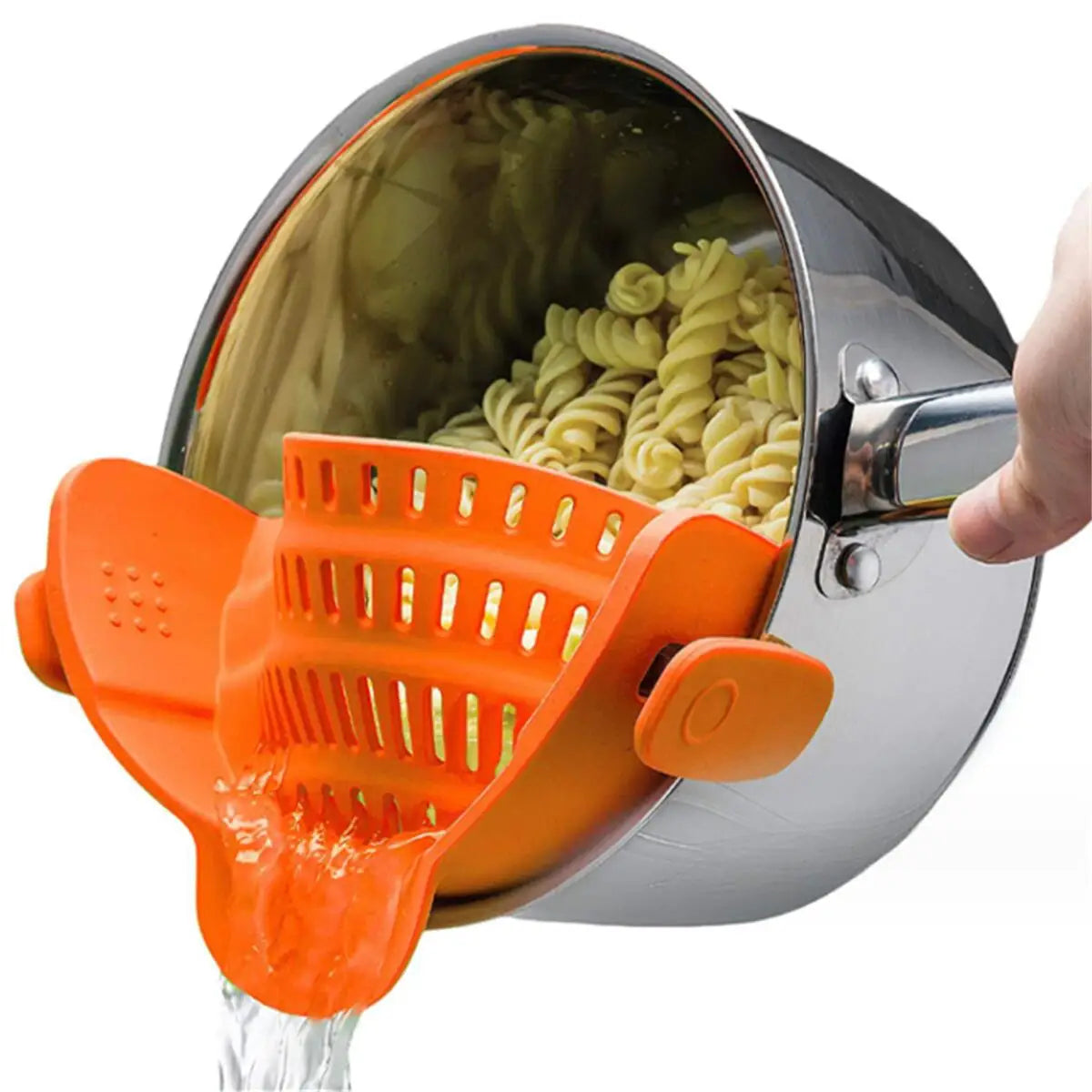 Adjustable Clip-On Pot Strainer – Kitchen Essential