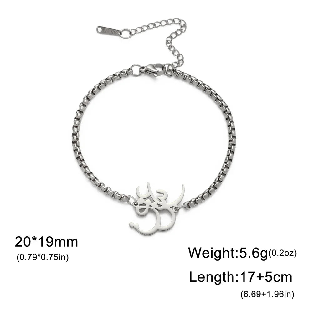 Persian “Eshgh” Bracelet – Golden Stainless Steel Farsi Love Design