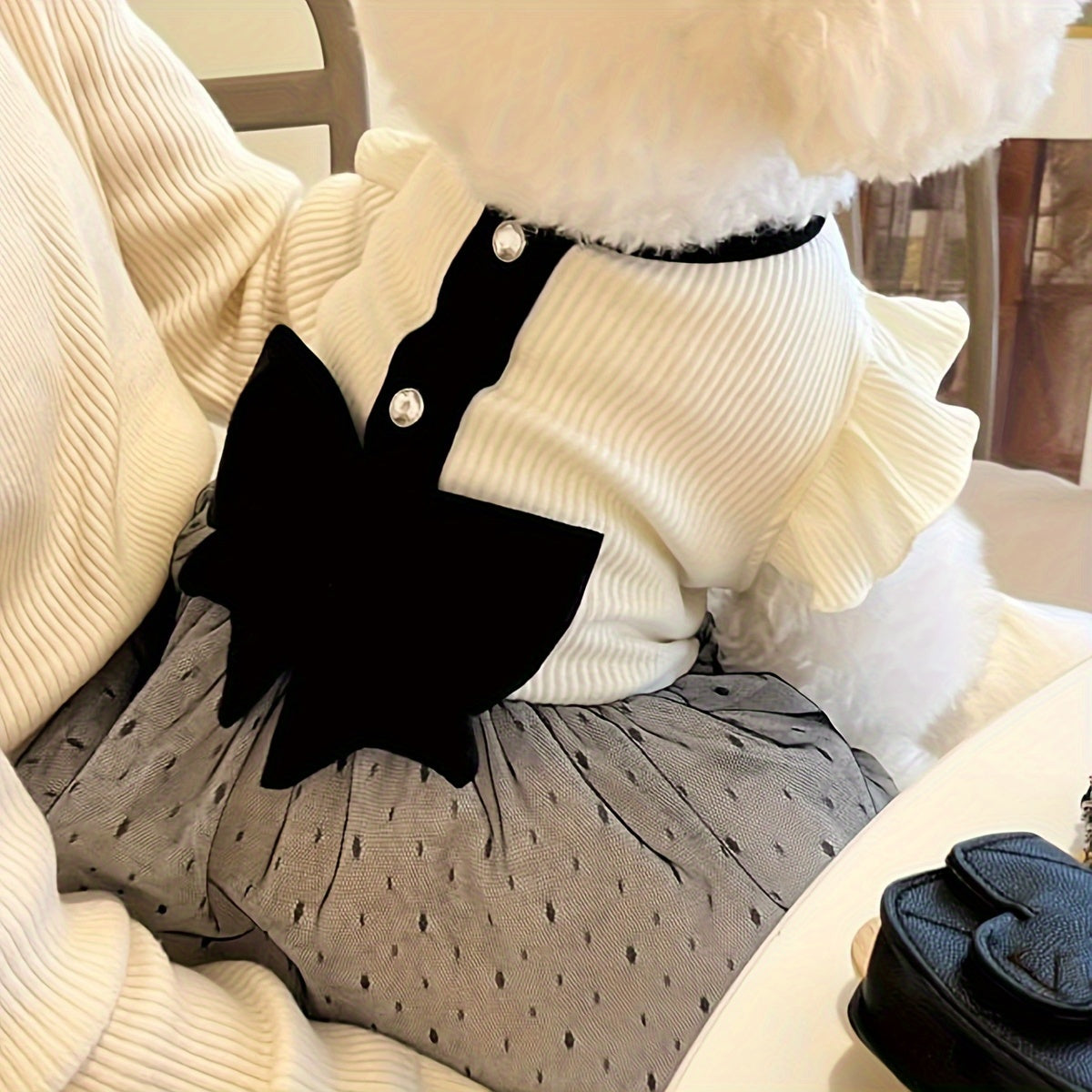 New Spring and Summer Fashion Large Bow Couple Outfits for Pets Cats and Dogs