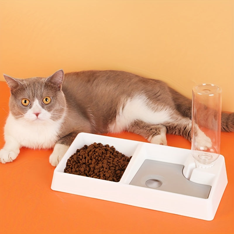 Automatic Cat Feeder & Water Dispenser – 2-in-1 Food & Water Station