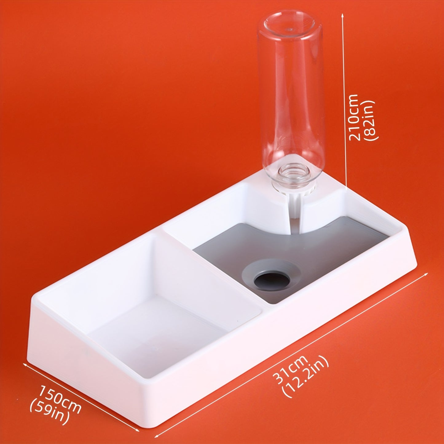 Automatic Cat Feeder & Water Dispenser – 2-in-1 Food & Water Station