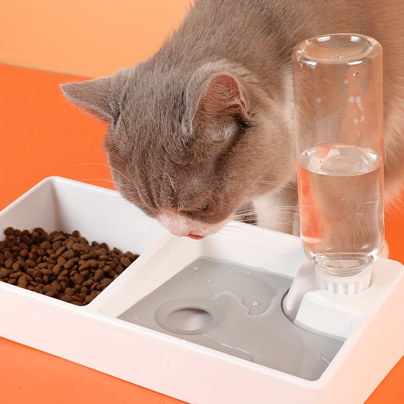 Automatic Cat Feeder & Water Dispenser – 2-in-1 Food & Water Station