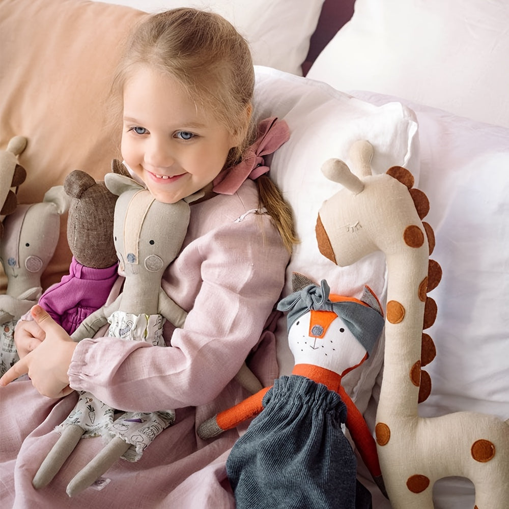 Cute Animal Plush Toy – Soft Giraffe & Chicken Doll for Kids Gift