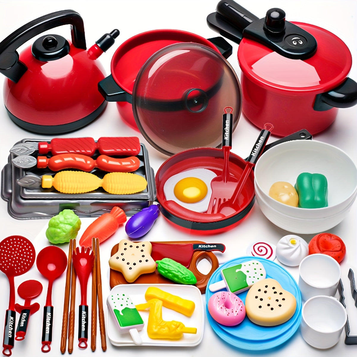 Kids Cooking Toy Set – Pretend Play Kitchen with Realistic Accessories 🍳
