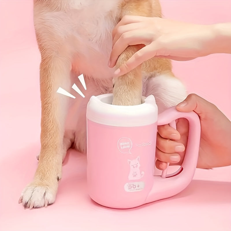 Pet Paw Cleaner Cup – Soft Silicone Dog Foot Washer, Easy to Use & Gentle on Paws