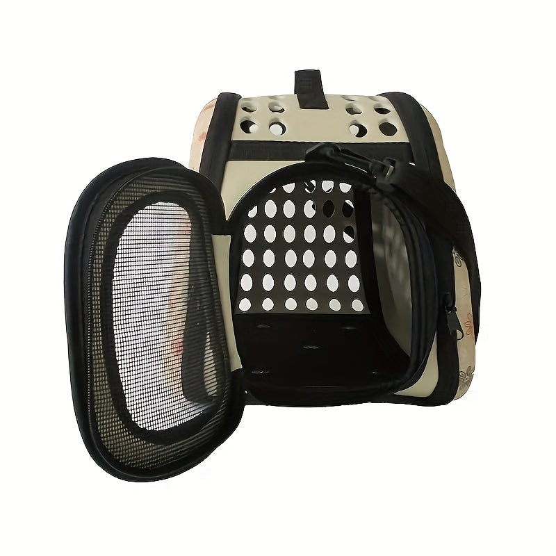 Pet Travel Companion Bag - Spacious, Breathable, Comfortable Shoulder Carrier for Small Dogs, Cats, and Pets - Portable, Fresh Air, and Relaxing Travel Experience