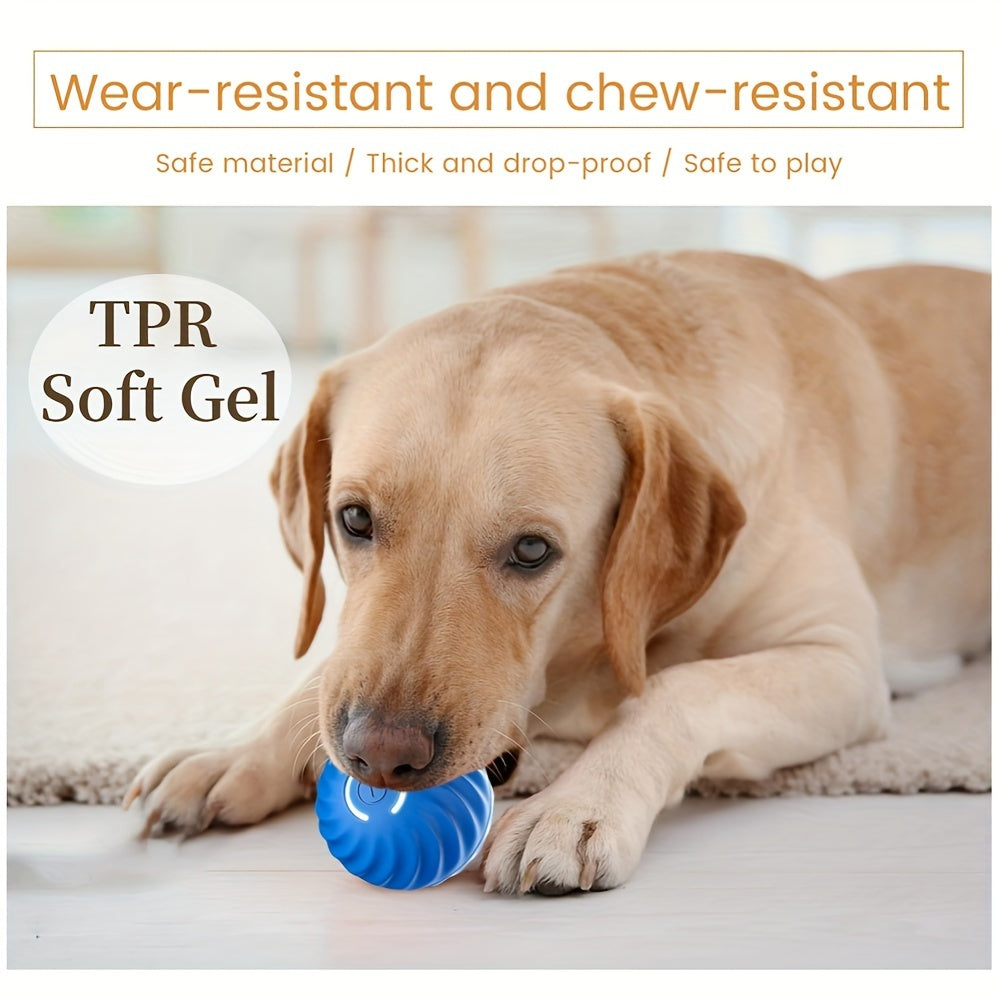 Interactive Smart Toy Ball – Automatic Rechargeable Pet Toy for Dogs & Cats