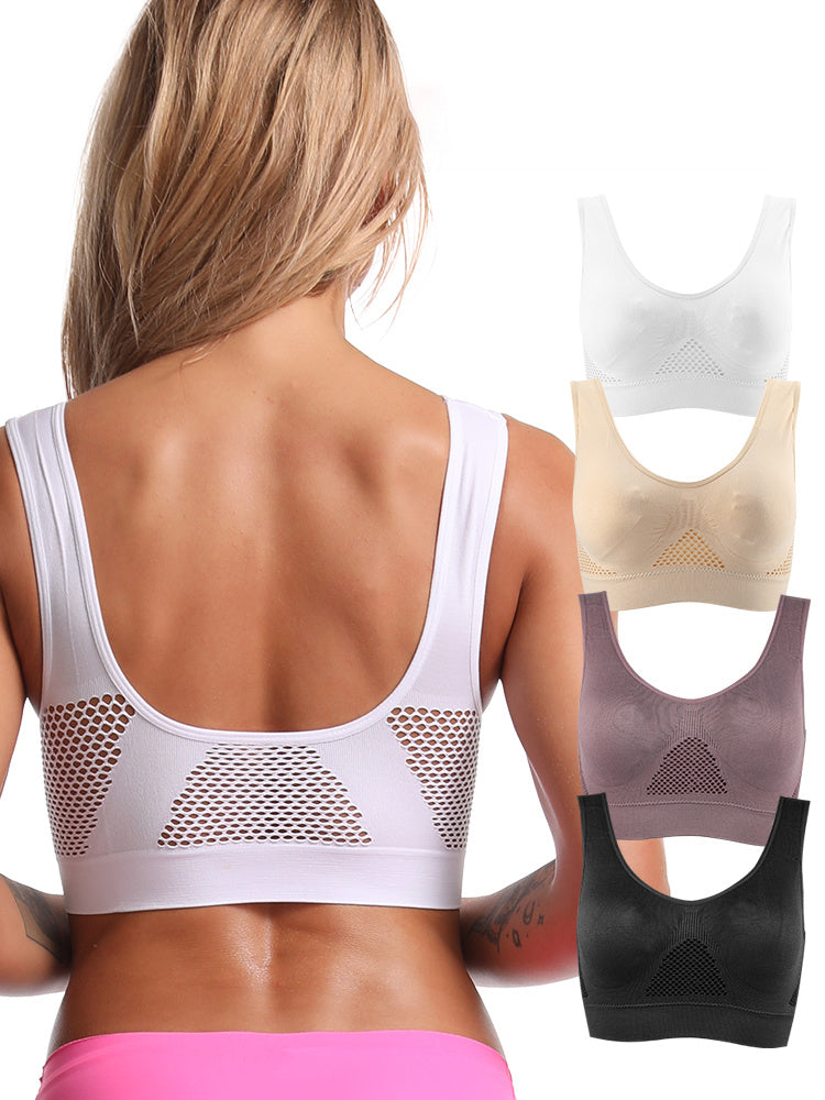 Women’s Seamless Comfort Bra – Wireless Push Up Vest with Removable Pads