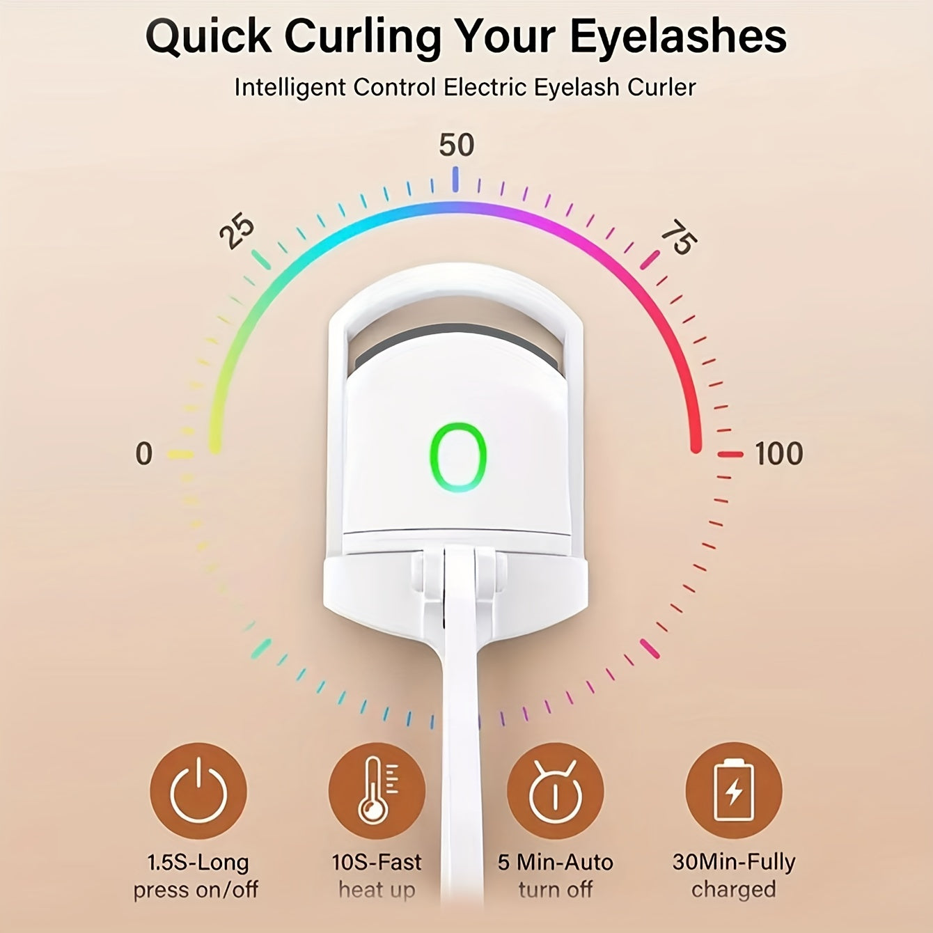 Electric Heated Eyelash Curler – Long-Lasting Curl, Safe & Portable