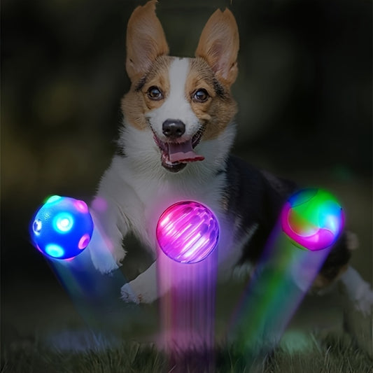 Flashing Teeth Grinding Dog Training Toy Ball - PETS BALL DOG TRAINING TOY