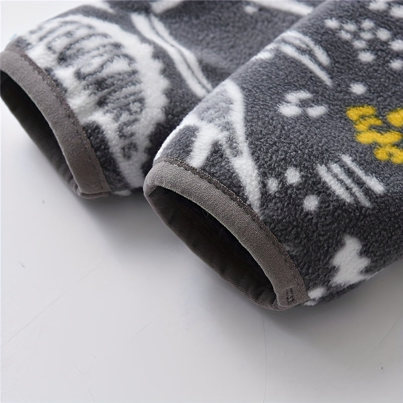 Kids Winter Fleece Jacket – Warm Cartoon Dinosaur Coat for Boys & Girls (1–12 Years)