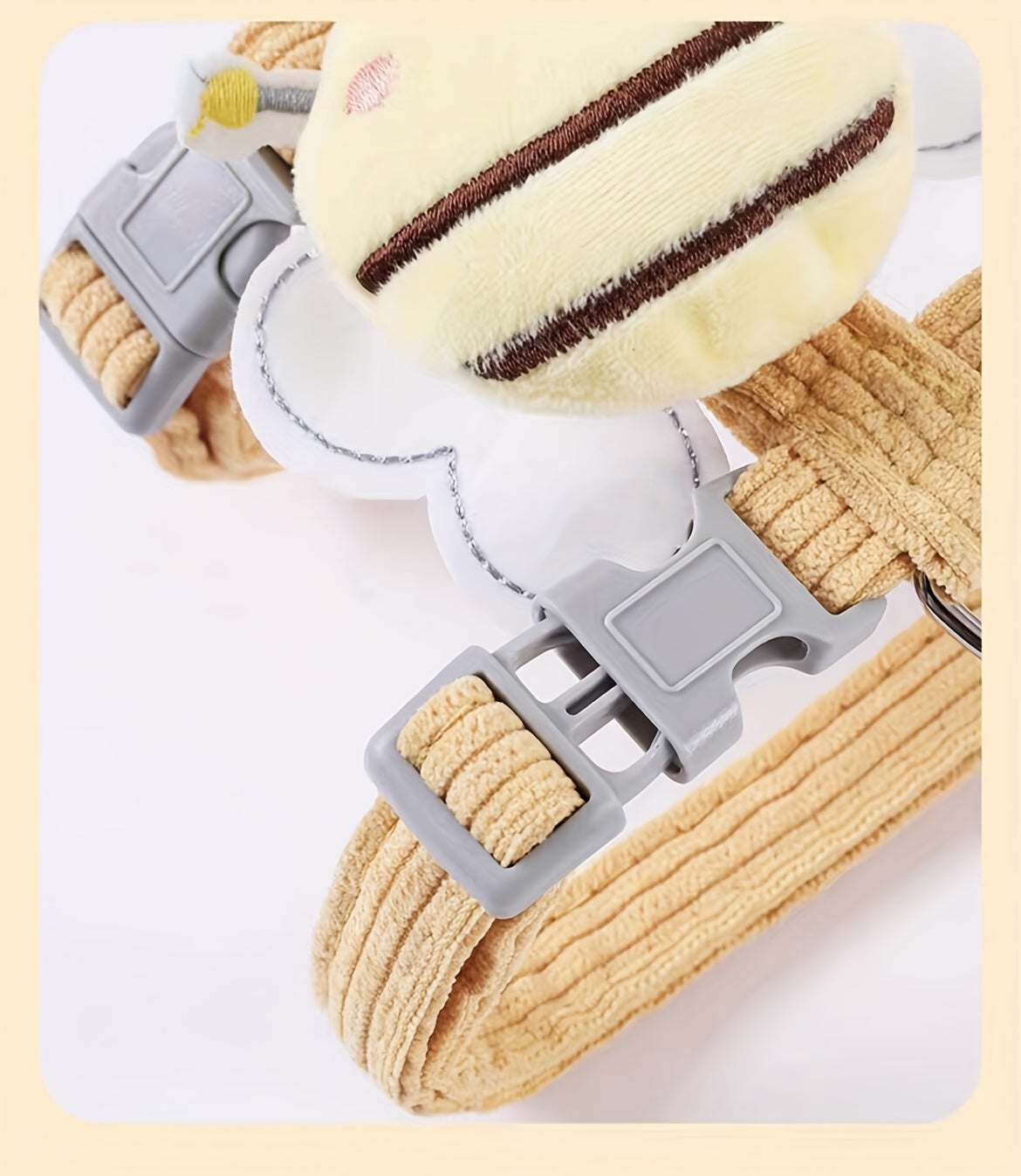 1pc Cute Cat Traction Leash, Adjustable Chest And Back Straps For Walking Pets, Pet Outdoor Traveling Supplies