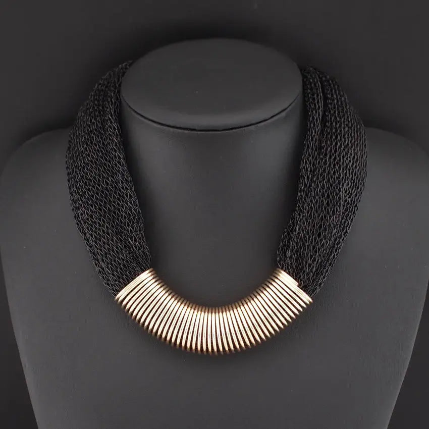 Chunky Rope Chain Choker Necklace – Elegant Statement Jewelry