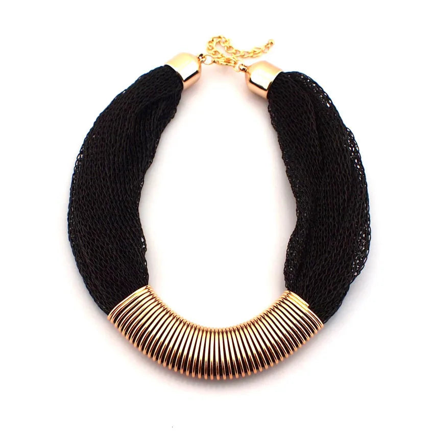 Chunky Rope Chain Choker Necklace – Elegant Statement Jewelry