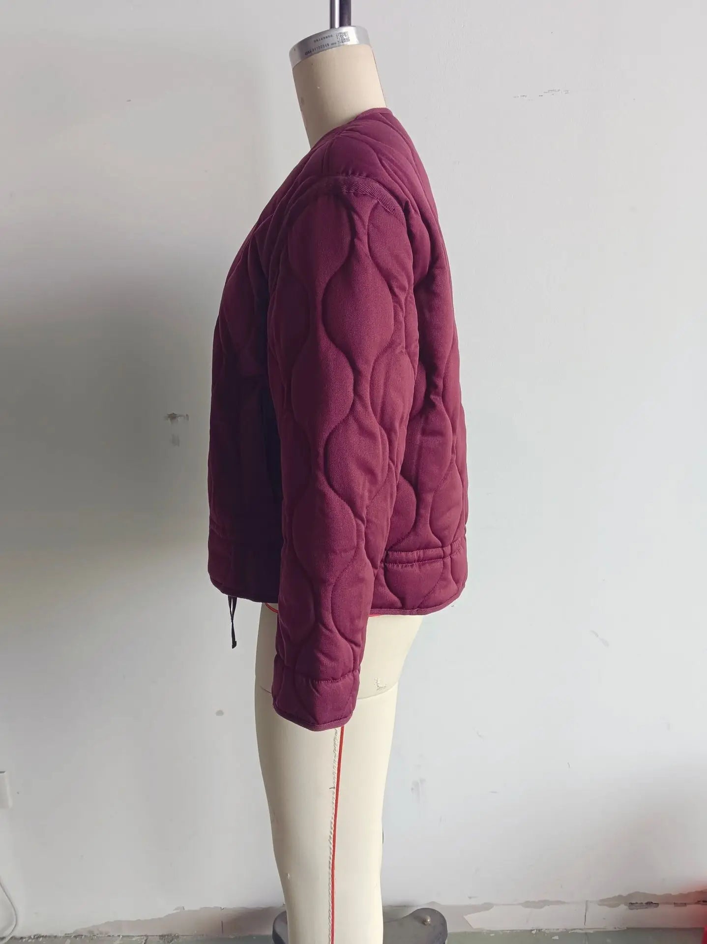 Women’s Quilted Bomber Jacket – Warm Padded Autumn/Winter Coat