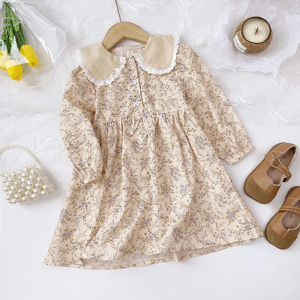Baby Girl Floral Dress – Spring & Autumn Lace Dress