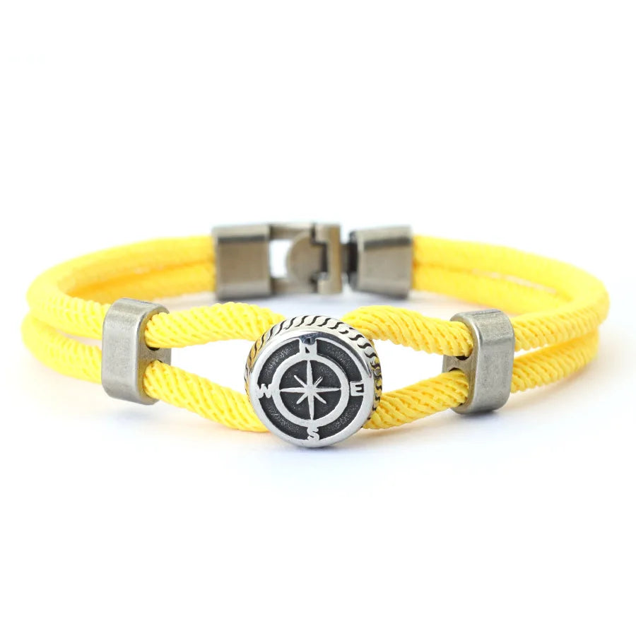 Stylish Compass Bracelet for Men – Retro Viking Ethnic Design