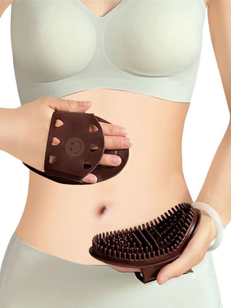 Silicone Meridian Massage Brush – Body Slimming & Relaxation Tool | Deep Tissue Scraping & Skin Care for Legs, Arms & Back