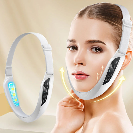 Electric V Face Lifting Device – EMS Microcurrent Facial Massager | 6 Modes Beauty Tool for Skin Firming & Double Chin Reduction