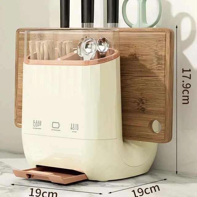 Kitchen Organizer – Multifunctional Cutlery & Board Storage Rack
