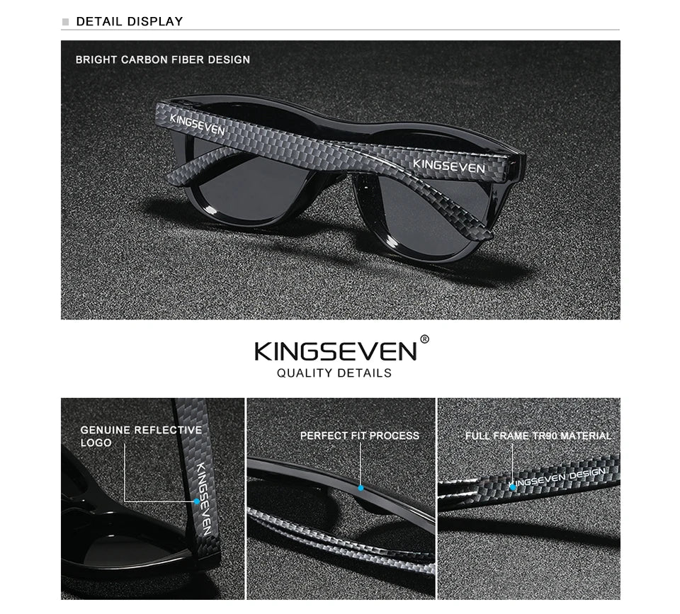 KINGSEVEN Polarized Sunglasses – Men’s Retro Stylenbrille Herren