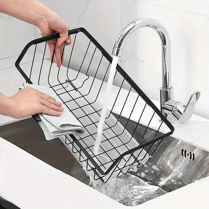 Wall-Mounted Kitchen Storage Basket – Stainless Steel Fruit & Vegetable Organizer