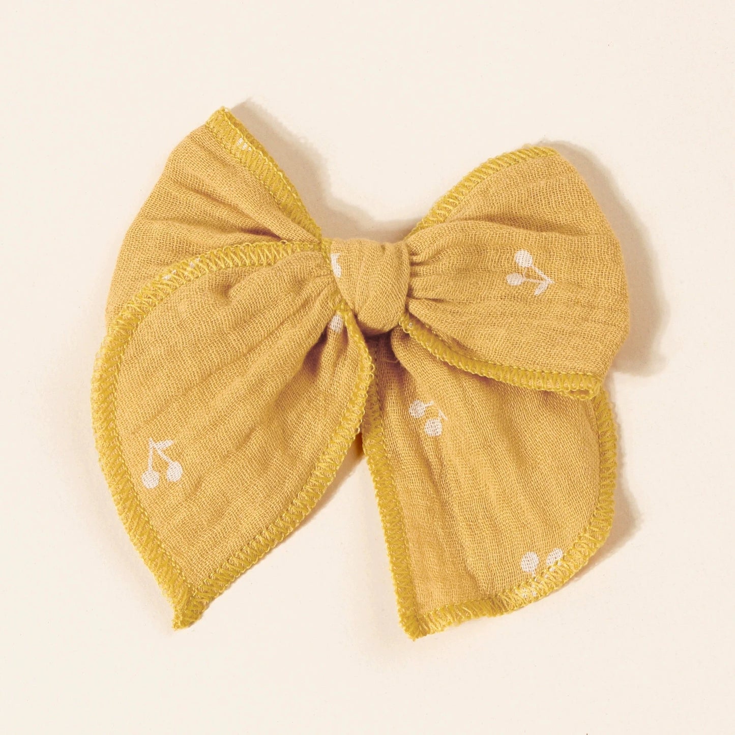 Baby Girl Hair Clips – Handmade Cotton Bow Set