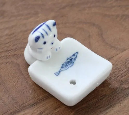 Cute Ceramic Dog Incense Holder – Home Decor