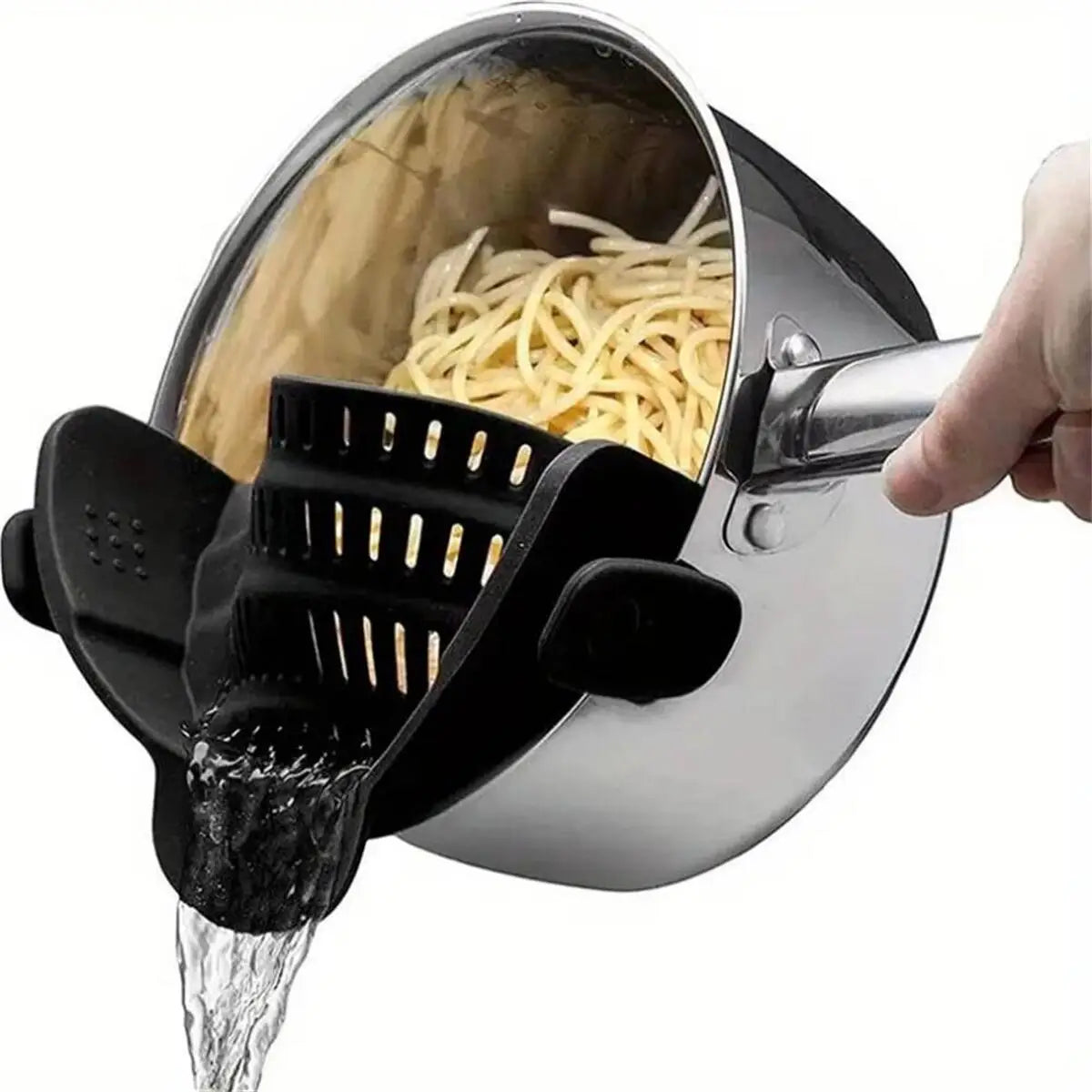 Adjustable Clip-On Pot Strainer – Kitchen Essential