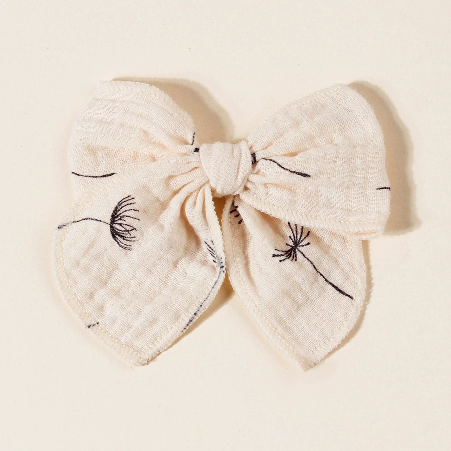 Baby Girl Hair Clips – Handmade Cotton Bow Set