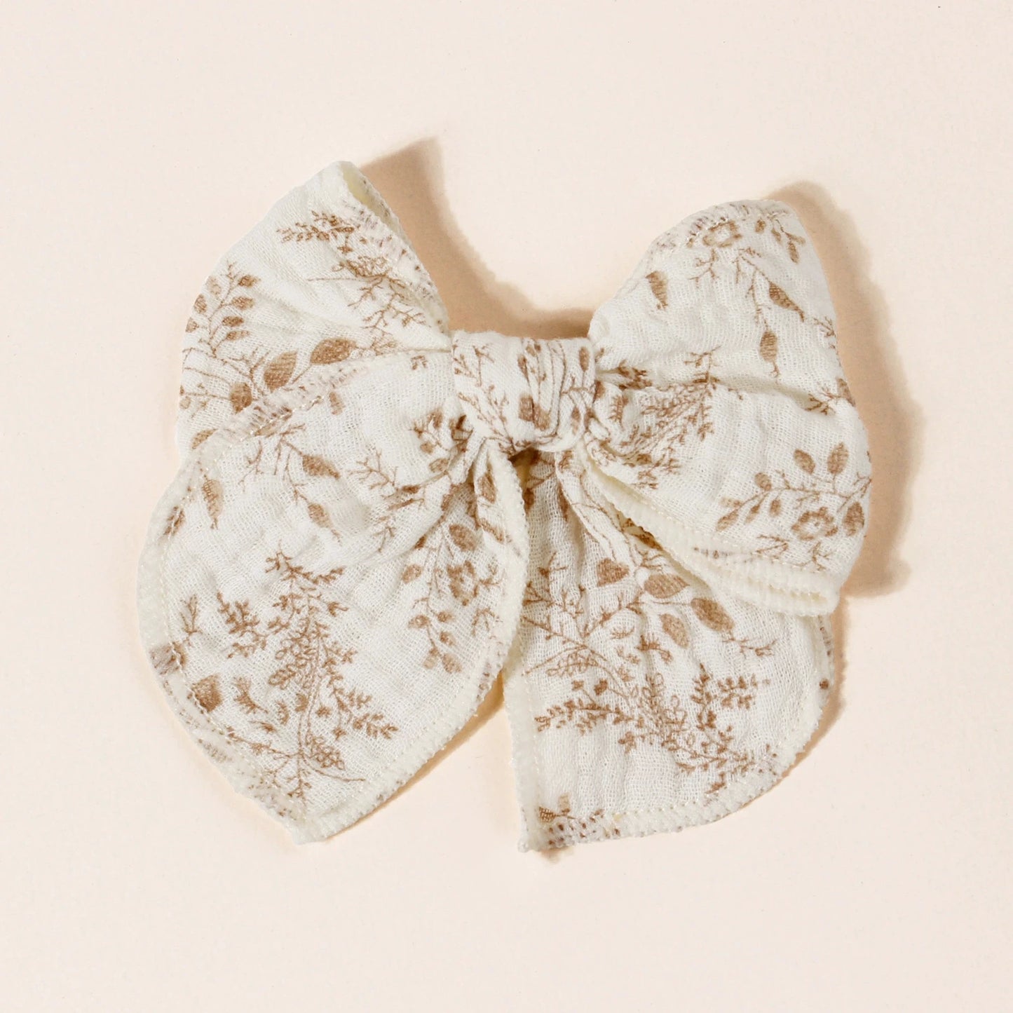 Baby Girl Hair Clips – Handmade Cotton Bow Set
