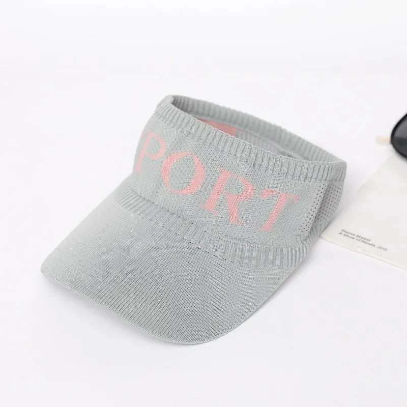 Summer Straw Sun Visor Hat – Adjustable Bowknot Design, Perfect for Beach & Casual Wear