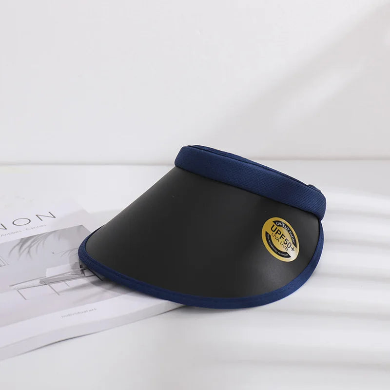 Summer Straw Sun Visor Hat – Adjustable Bowknot Design, Perfect for Beach & Casual Wear