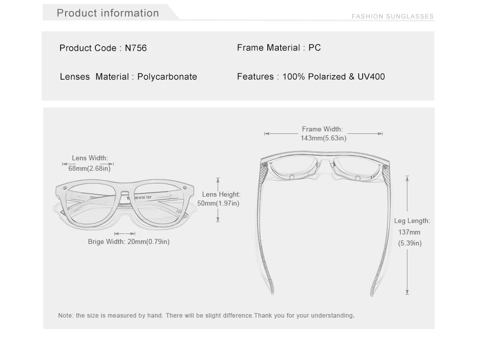 KINGSEVEN Polarized Sunglasses – Men’s Retro Stylenbrille Herren