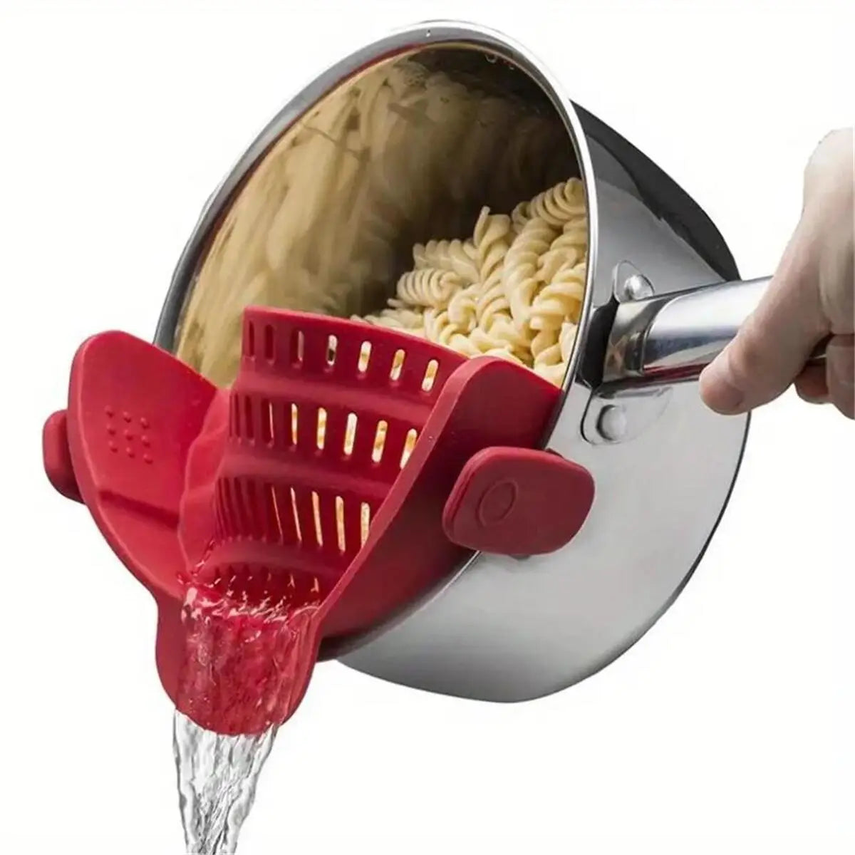 Adjustable Clip-On Pot Strainer – Kitchen Essential