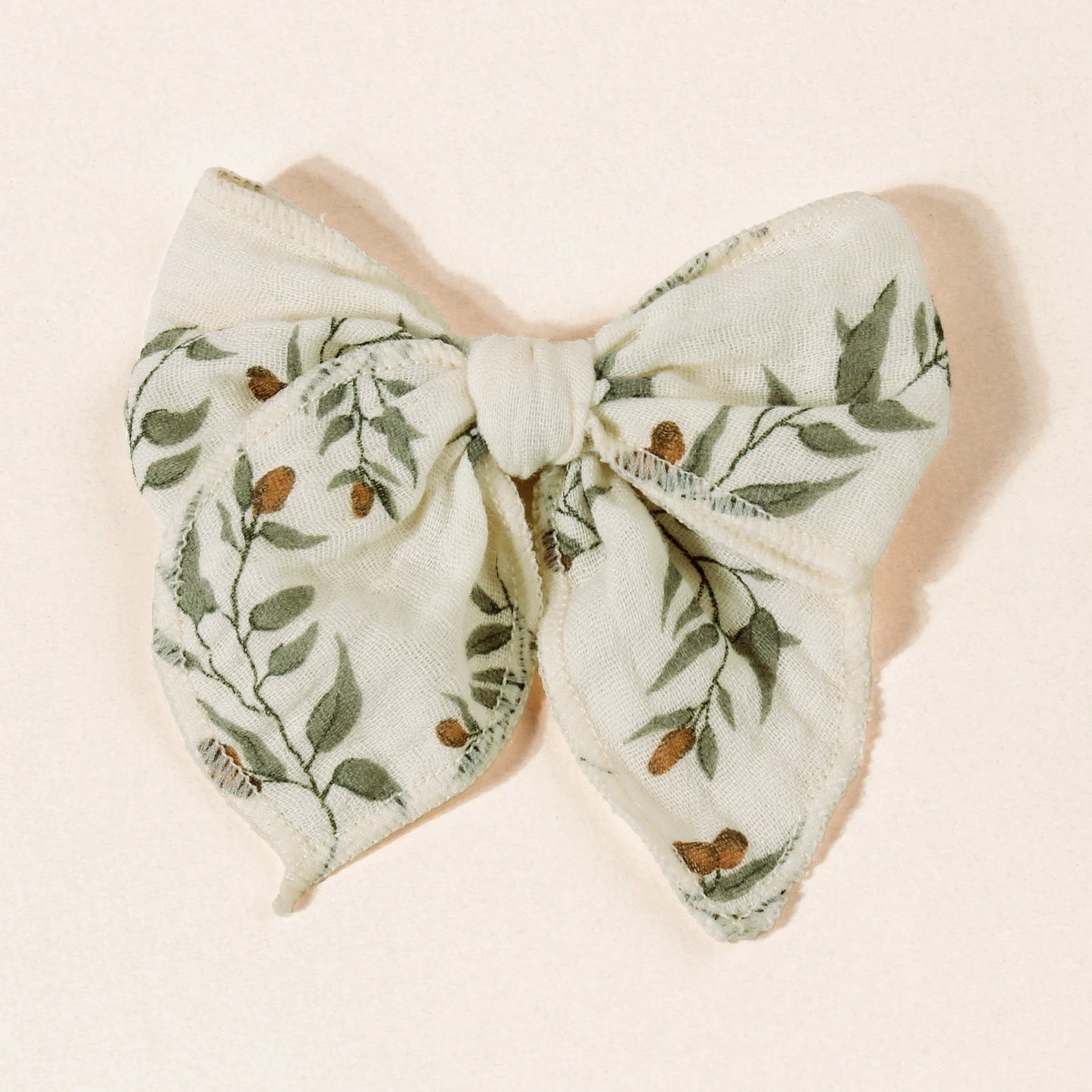 Baby Girl Hair Clips – Handmade Cotton Bow Set