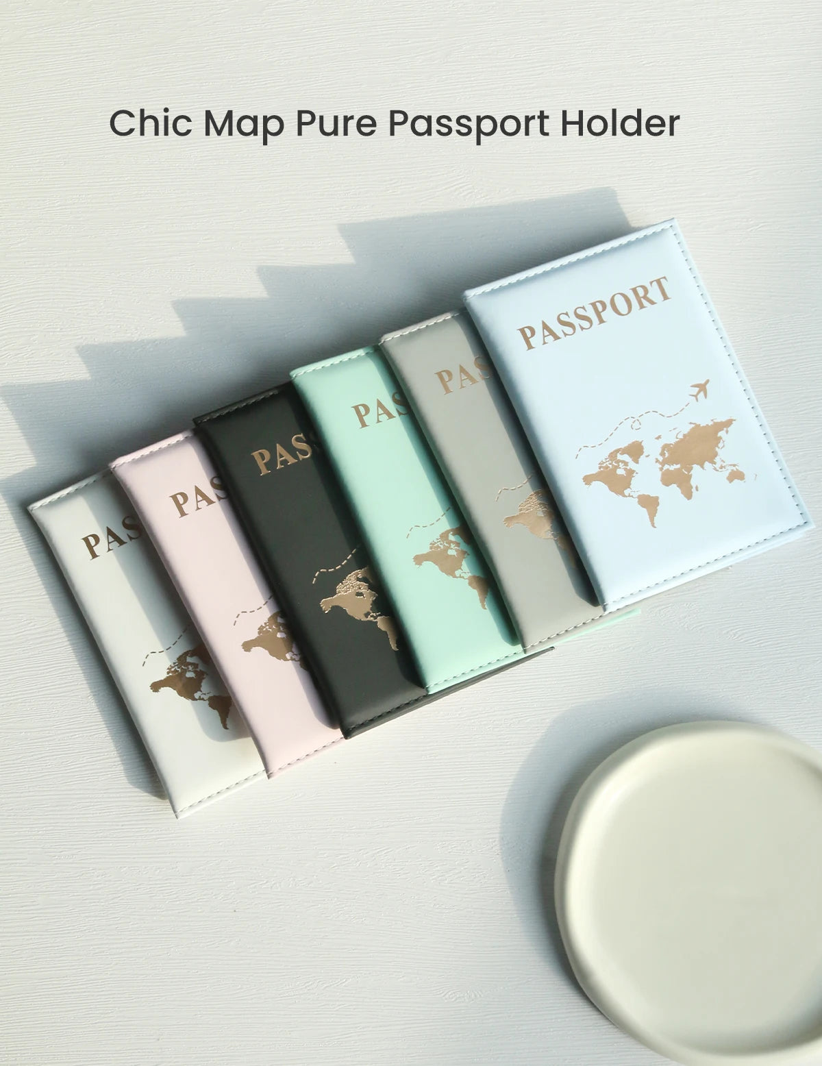 World Map Passport Cover – Stylish & Protective Passport Holder