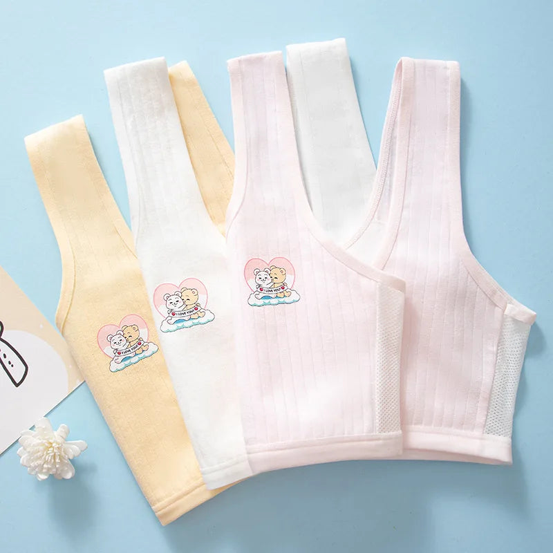 Girls’ Cotton Training Bra (8–14 Years) – Soft & Breathable Crop Top