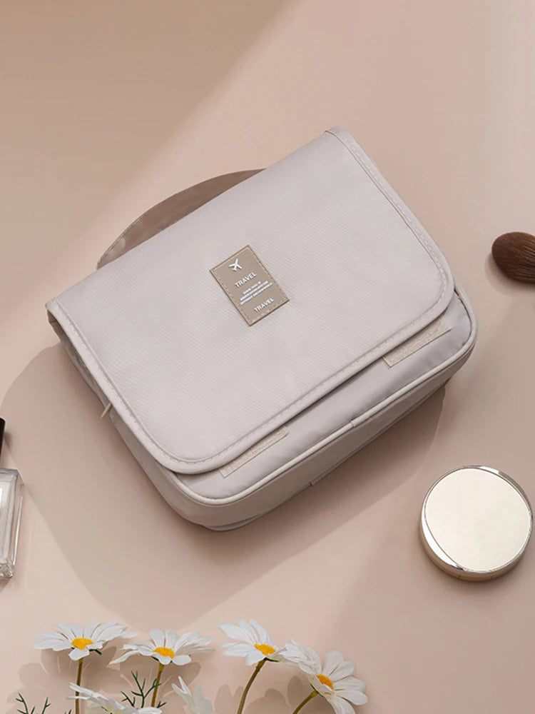 Travel Cosmetics Organizer Bag – Large Capacity, Waterproof, Hanging Makeup & Toiletry Bag