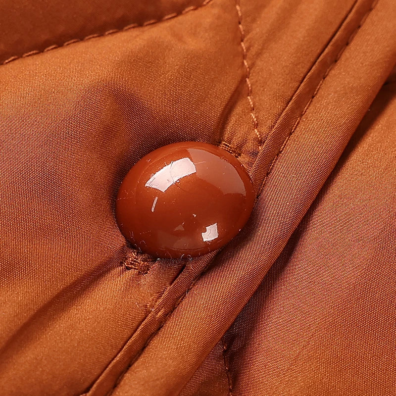 Women’s Autumn Winter Cotton-Padded Jacket – Long Sleeve Warm Outerwear Coat