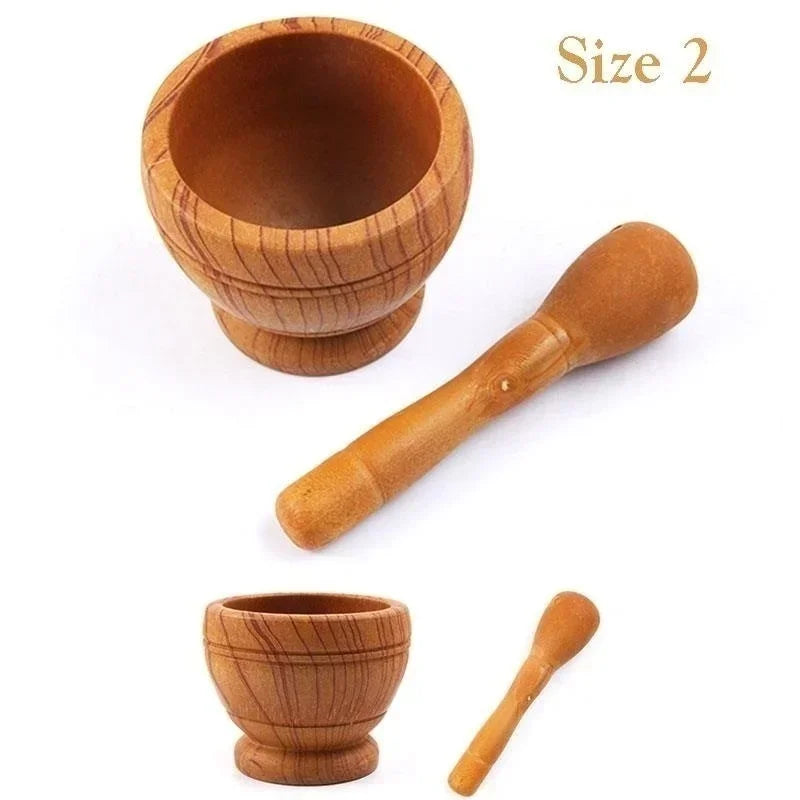 Mortar & Pestle Set – Natural Resin | Kitchen Spice Grinder