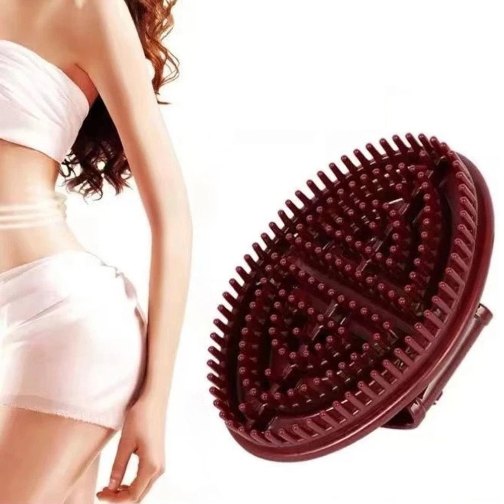 Silicone Meridian Massage Brush – Body Slimming & Relaxation Tool | Deep Tissue Scraping & Skin Care for Legs, Arms & Back