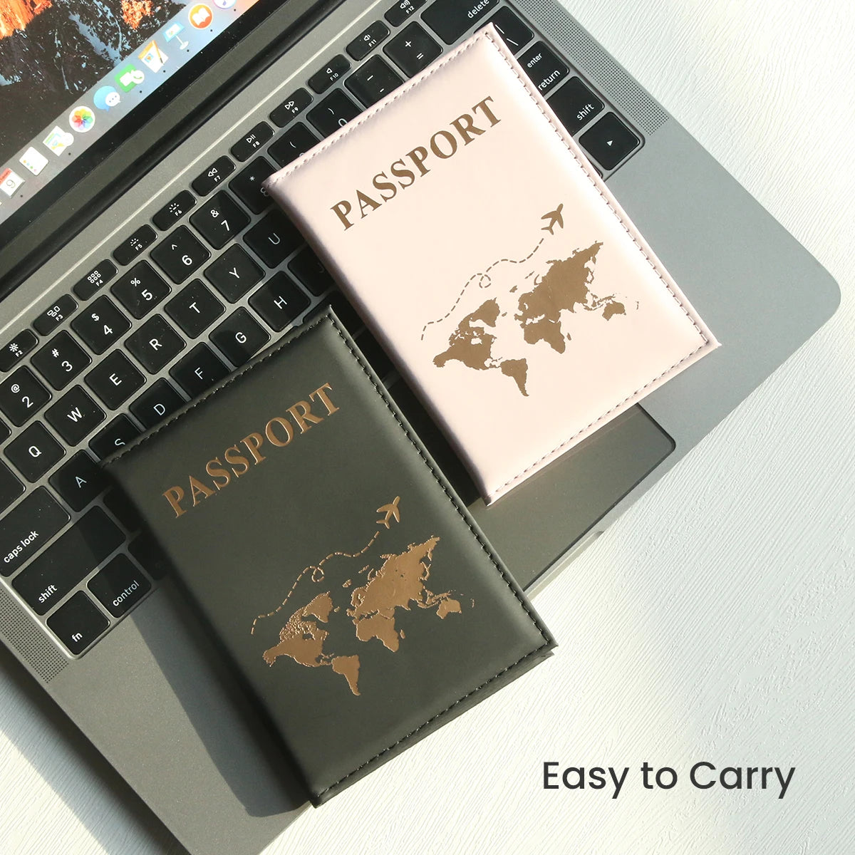 World Map Passport Cover – Stylish & Protective Passport Holder