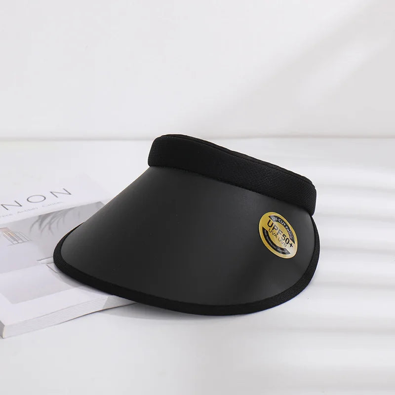 Summer Straw Sun Visor Hat – Adjustable Bowknot Design, Perfect for Beach & Casual Wear