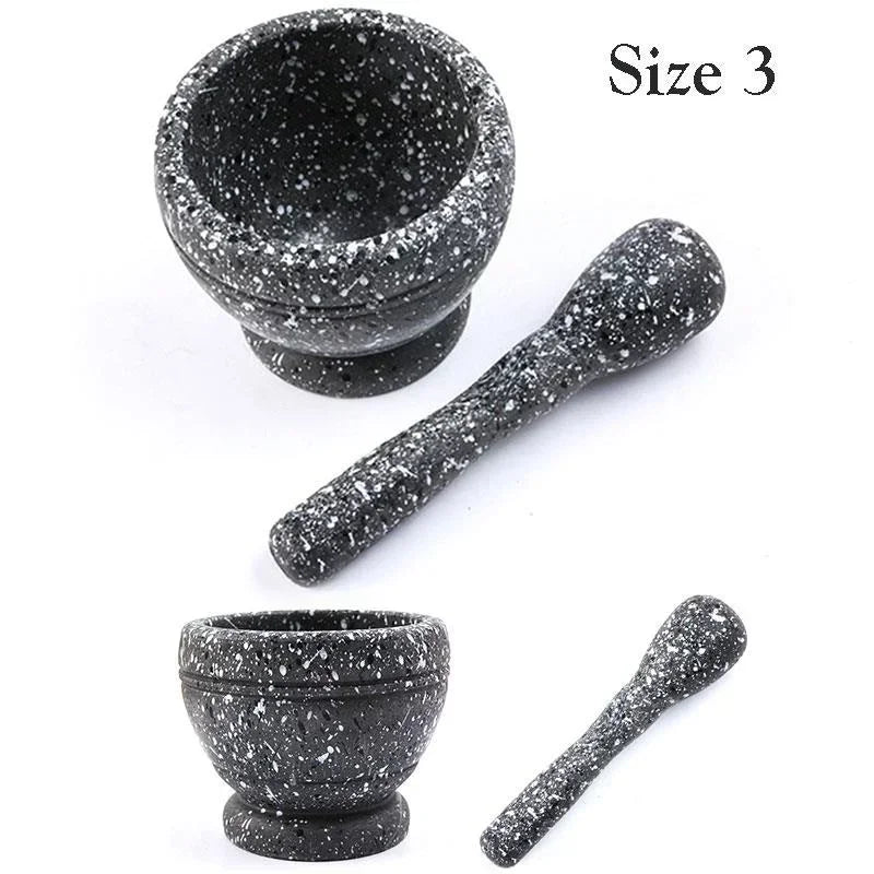 Mortar & Pestle Set – Natural Resin | Kitchen Spice Grinder