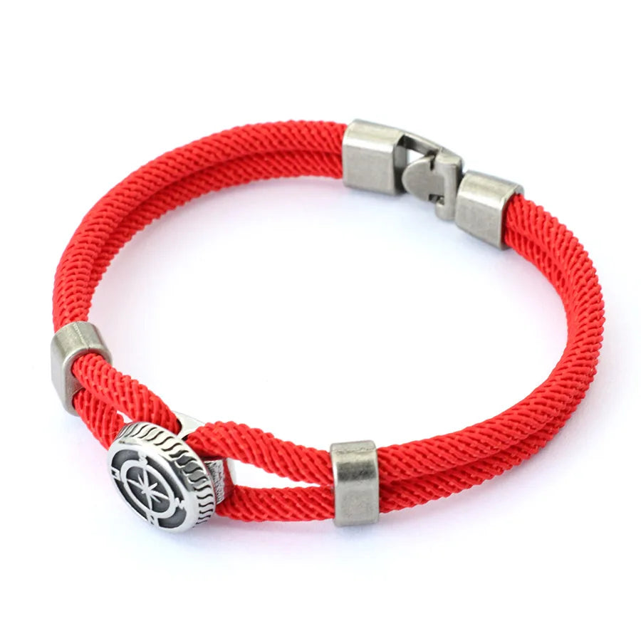 Stylish Compass Bracelet for Men – Retro Viking Ethnic Design