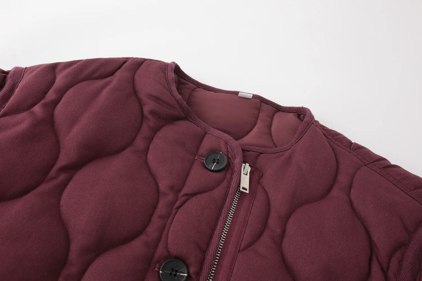 Women’s Quilted Bomber Jacket – Warm Padded Autumn/Winter Coat
