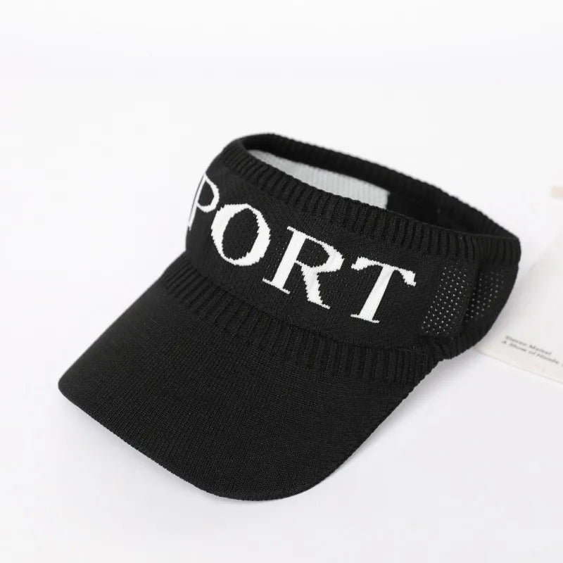 Summer Straw Sun Visor Hat – Adjustable Bowknot Design, Perfect for Beach & Casual Wear