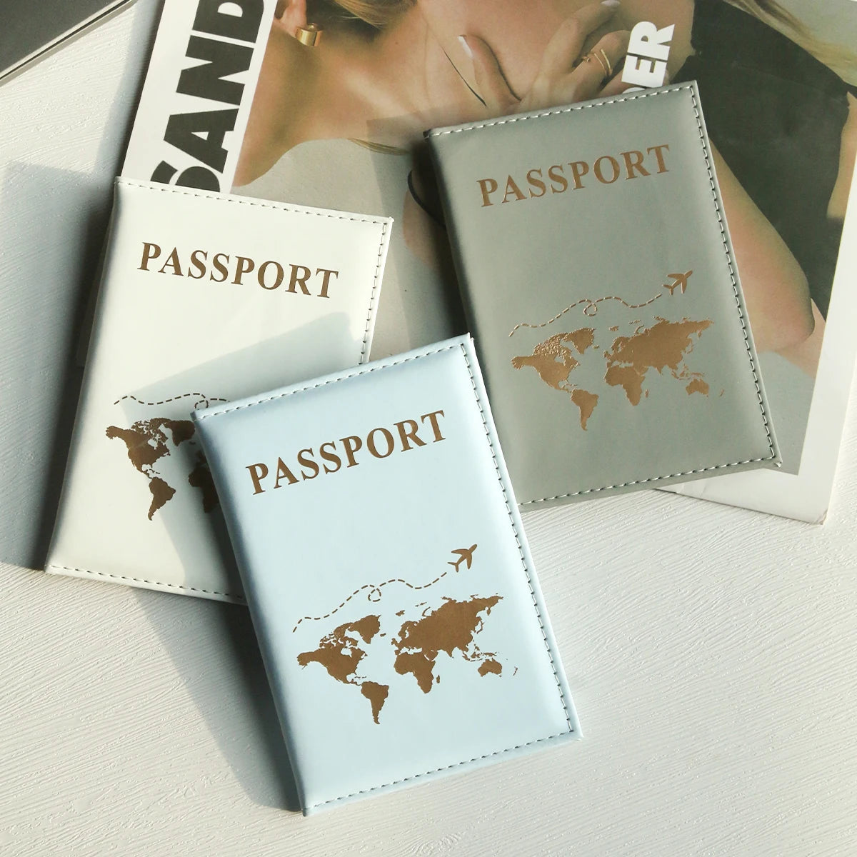 World Map Passport Cover – Stylish & Protective Passport Holder