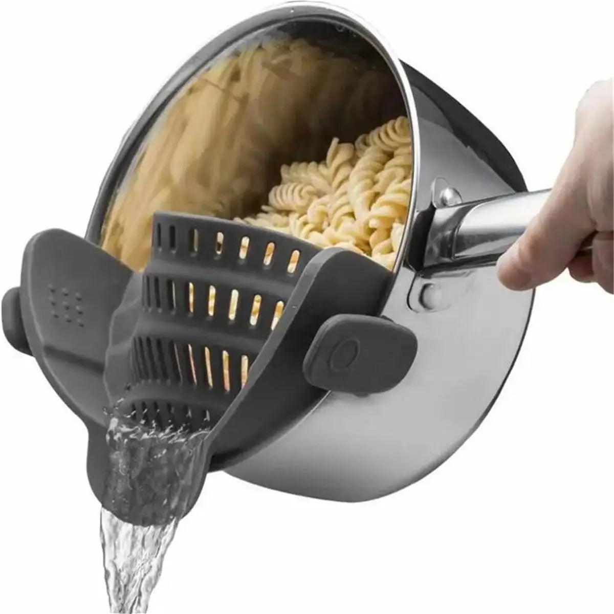 Adjustable Clip-On Pot Strainer – Kitchen Essential
